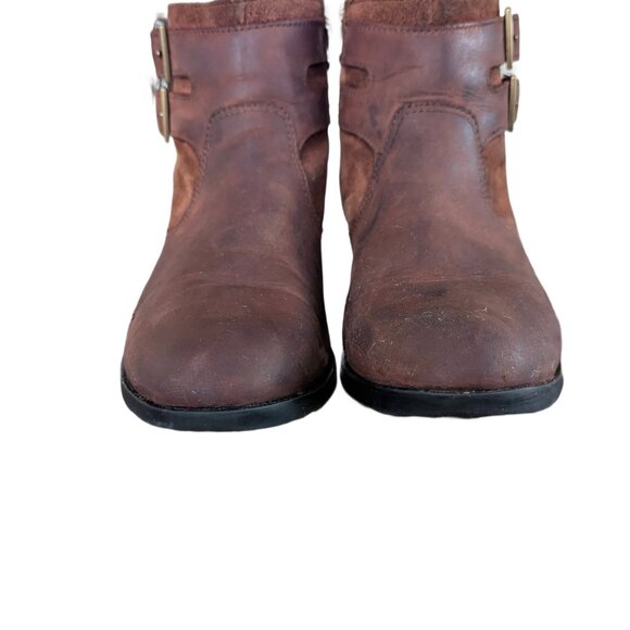 Sorel Women's Brown Suede Zip Up Boots - Size 8 - Picture 11 of 15